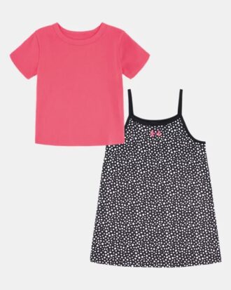 Dots Kleines Baby-T-Kleid-Set Dots Kleines Baby-T-Kleid-Set
