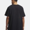 Herren-Kurzarm-Shirt mit gesticktem UA-Logo, schweres Material