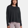 Schweres, kastenförmiges, kurzes Langarmshirt