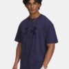 Schweres Marken-Oversize-Shirt mit kurzen Ärmeln