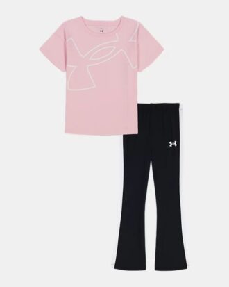 Set aus Kurzarm-Shirt und Yogahose mit großem Logo für Kleinkinder Set aus Kurzarm-Shirt und Yogahose mit großem Logo für Kleinkinder